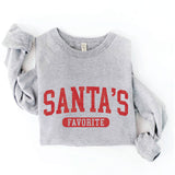 SANTA'S FAVORITE Graphic Sweatshirt