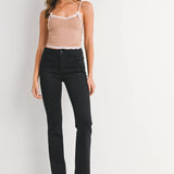 Bootcut Raw Hem Jeans