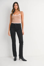 Bootcut Raw Hem Jeans
