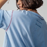 Contrast Stitch Oversized Tee