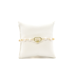Gold Beth Bracelet with Small Bella Carabiner