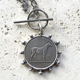 Horse Pendant Steel Necklace