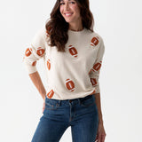 FOOTBALL SWEATSHIRT, PUTTY