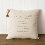 "To Do List" Throw Pillow