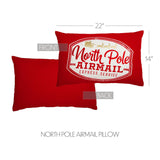North Pole Airmail Pillow