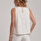GAME DAY SLEEVELESS COLOR DENIM TOP AND MATCHING SHORTS SET