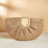 Straw woven bag vacation beach bag retro casual handbag