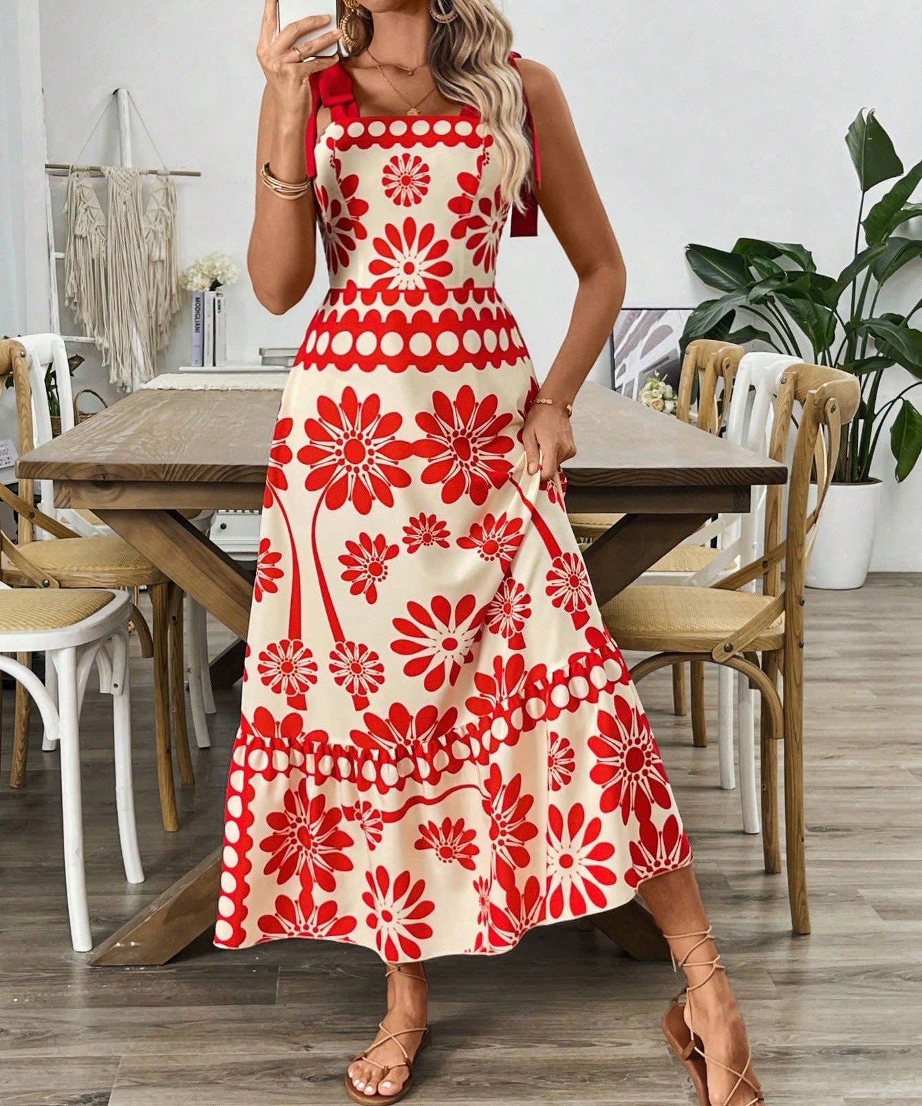Boho Chic Floral Dress