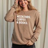 WEEKENDS COFFEE AND BOOKS    Mineral Graphic Sweatshirt
