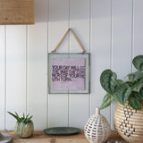 8"x8" Your Day Will Go Art Poster