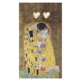 "The Kiss" Fine Art Gold Heart Earrings