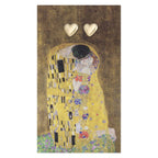 "The Kiss" Fine Art Gold Heart Earrings