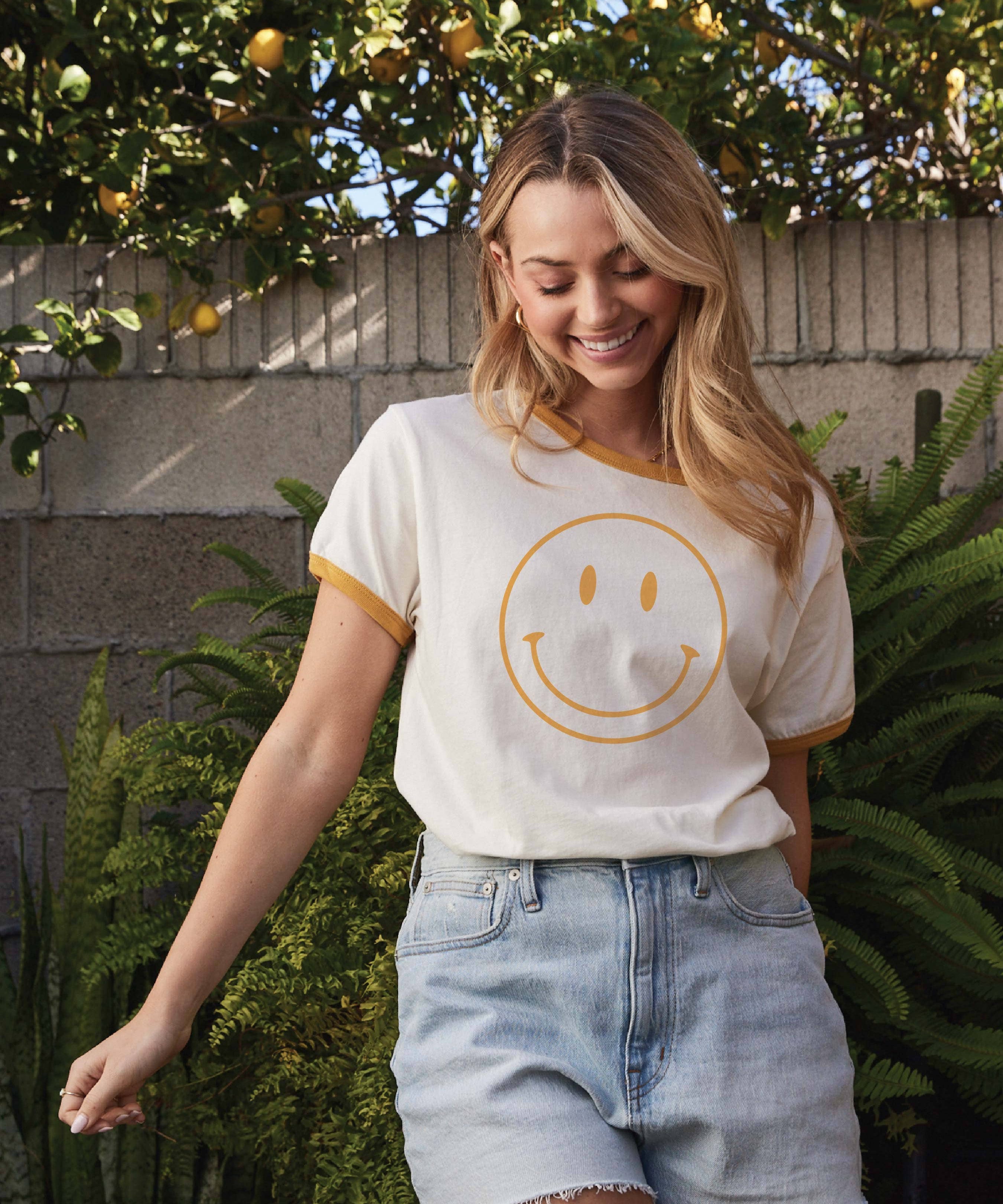 Smiley Face Vintage T-Shirt