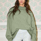 IT2594-3 | Vintage Wash Print Oversized Sweatshirt