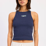 RACER BACK TANK TOP WTIH BEADING