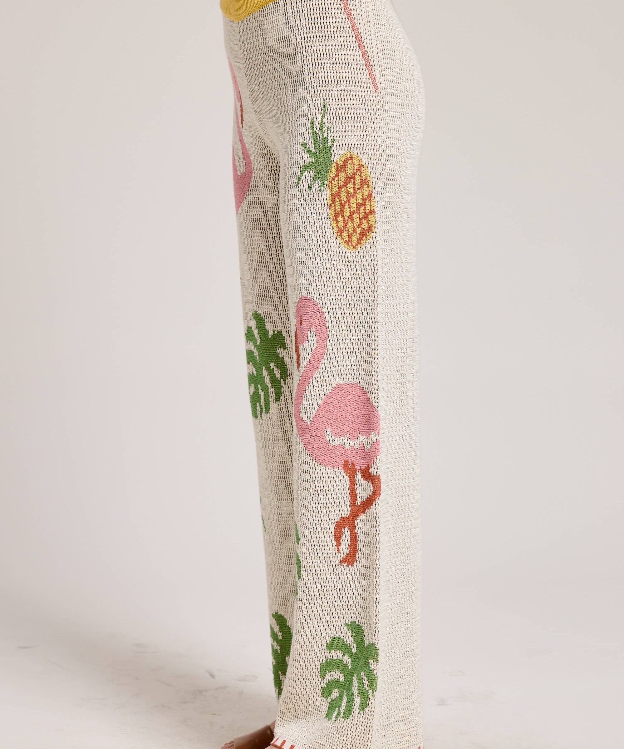 Flamingo Knit Pants