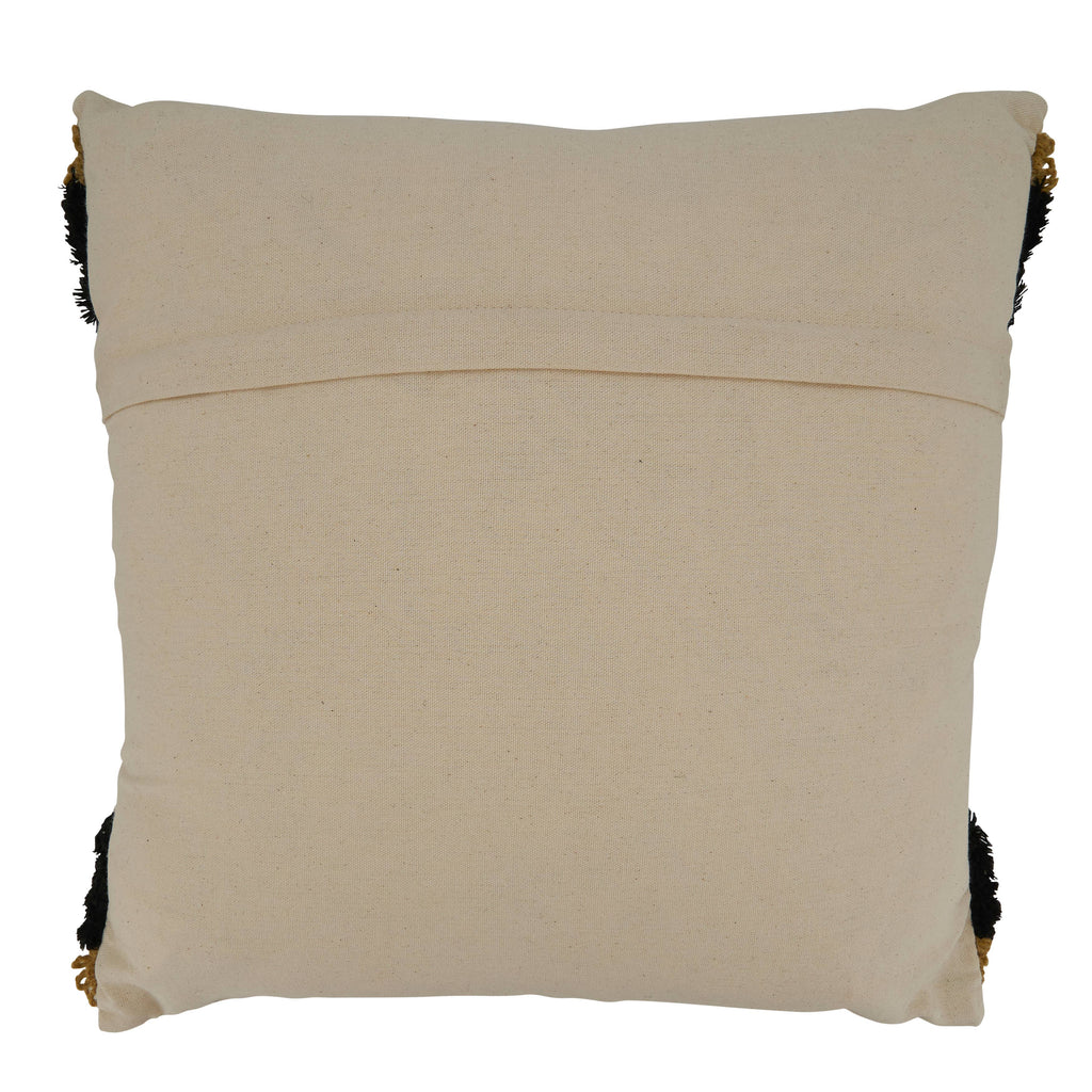 Throw Pillow With Embroidered Stripe Design