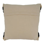 Throw Pillow With Embroidered Stripe Design