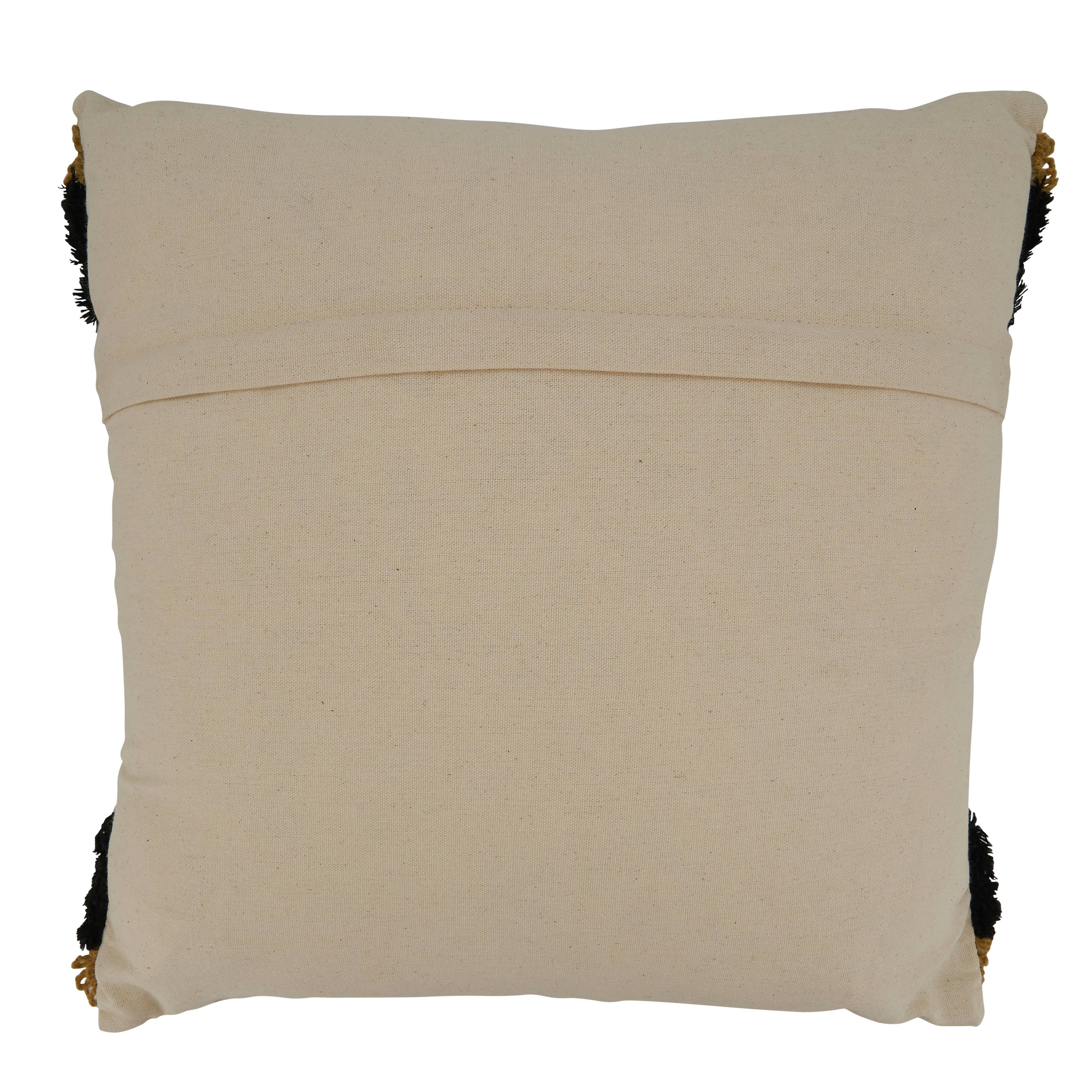 Throw Pillow With Embroidered Stripe Design