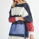 Colorblock Patchwork Sweatshirt