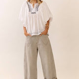 The Striped Barrel Carpenter Culottes Pants