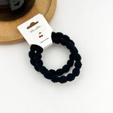 Textured Knot Elastic Hair Ties, Neutral Toned 2-Pack