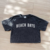 "BEACH DAYS" Cropped Tee