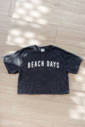 "BEACH DAYS" Cropped Tee