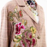 Sudden Sensation Blazer | Pink Jacket | Embroidered Jacket
