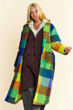 Multi Color Checker Coat