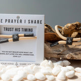 TRUST HIS TIMING Christian Cord Bracelet