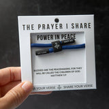 POWER IN PEACE Bracelet | Christian Cord Bracelet