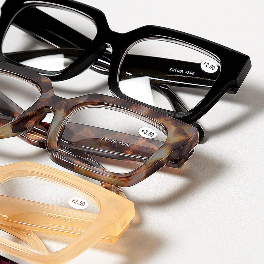 Bold Square Frame Reading Glasses