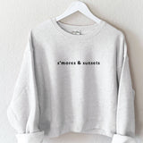 "S'MORES AND SUNSETS" Cropped Sweatshirt