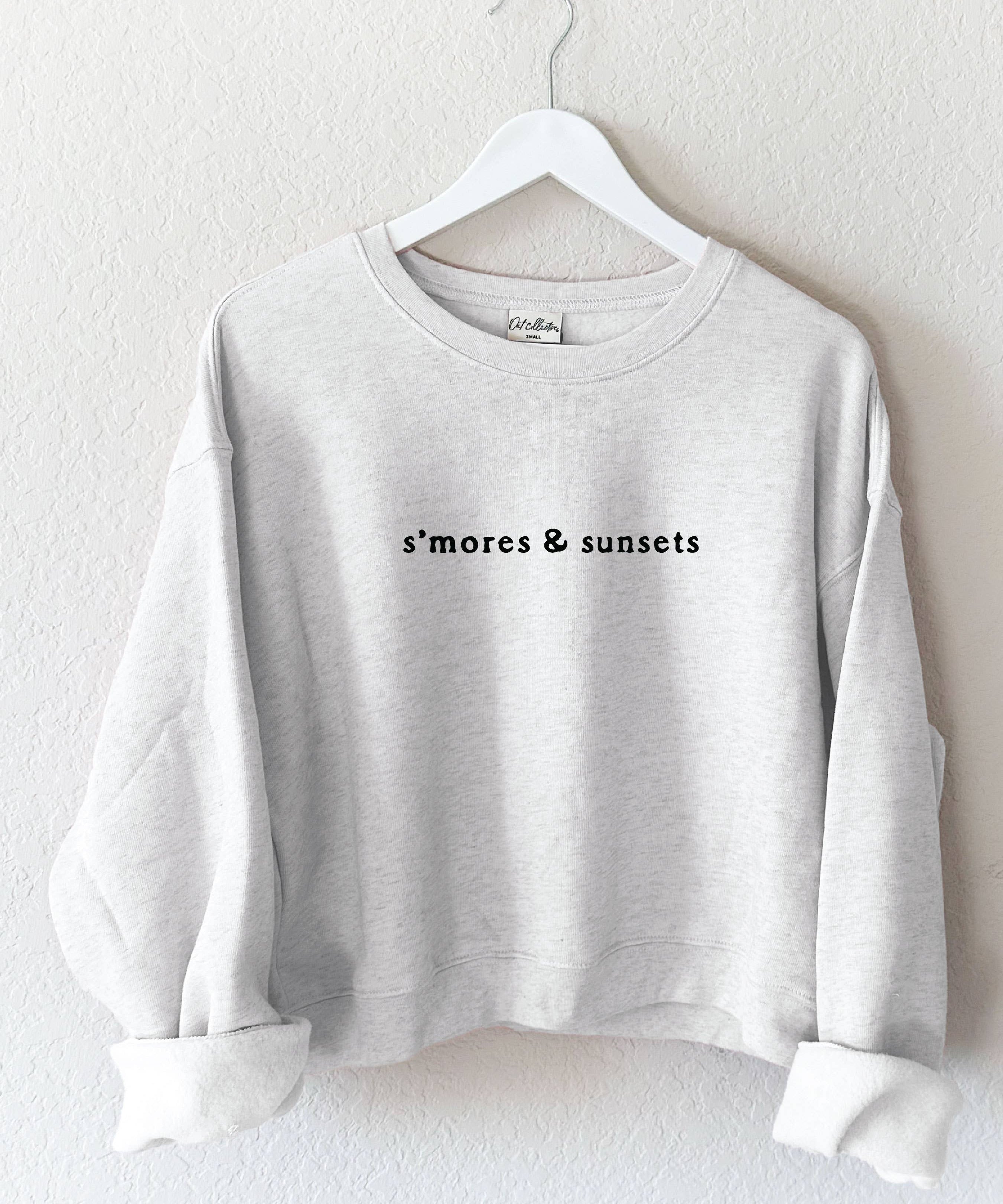 "S'MORES AND SUNSETS" Cropped Sweatshirt