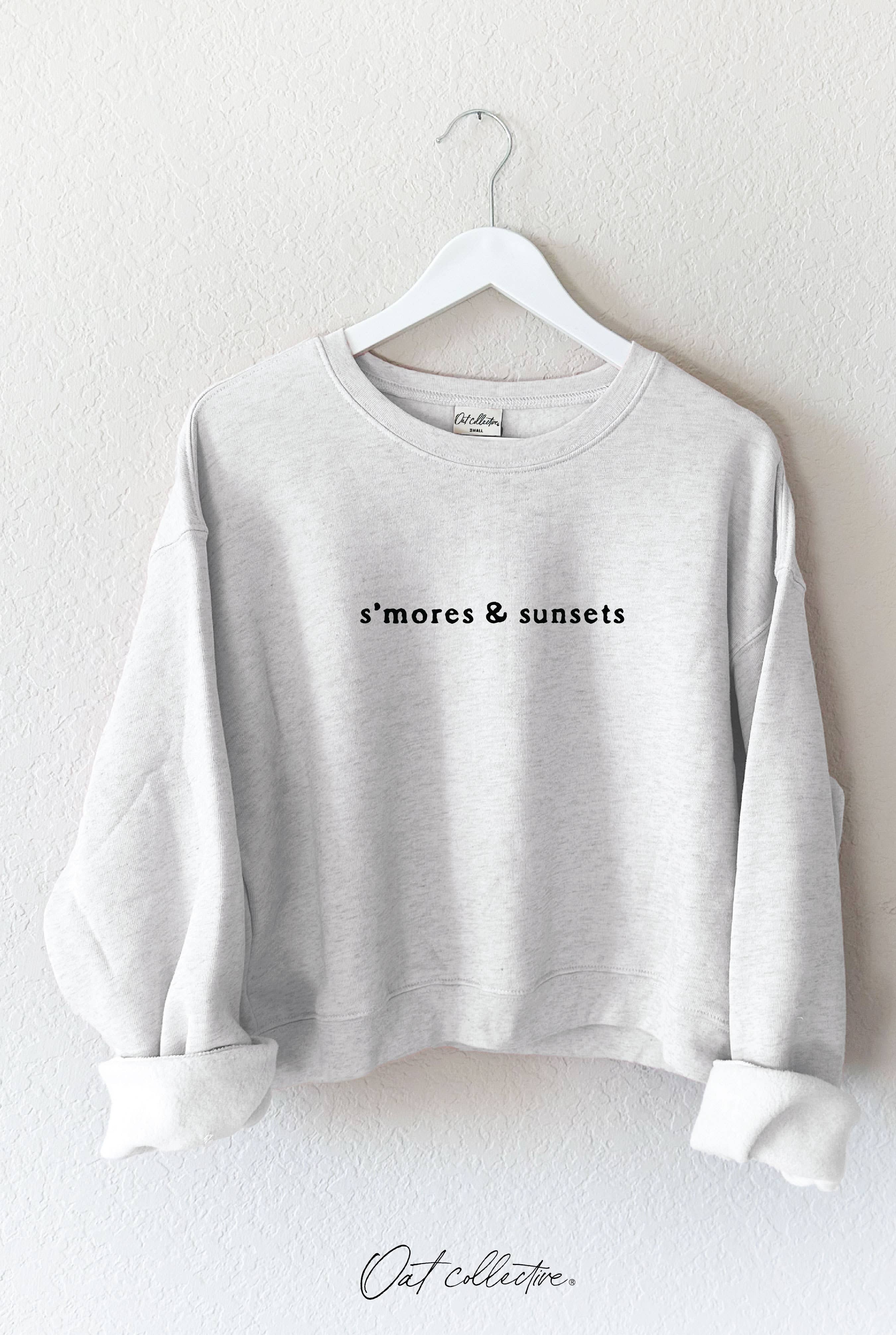 "S'MORES AND SUNSETS" Cropped Sweatshirt
