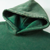 Heavyweight Washed Velvet Hooded Sweatshirt