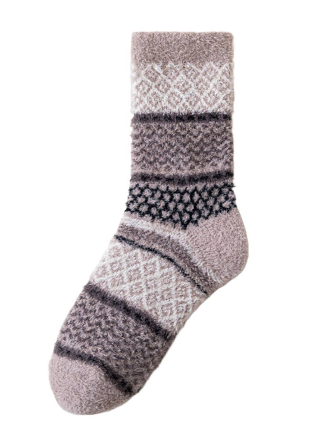 Cozy Fleece Thick Crew Socks