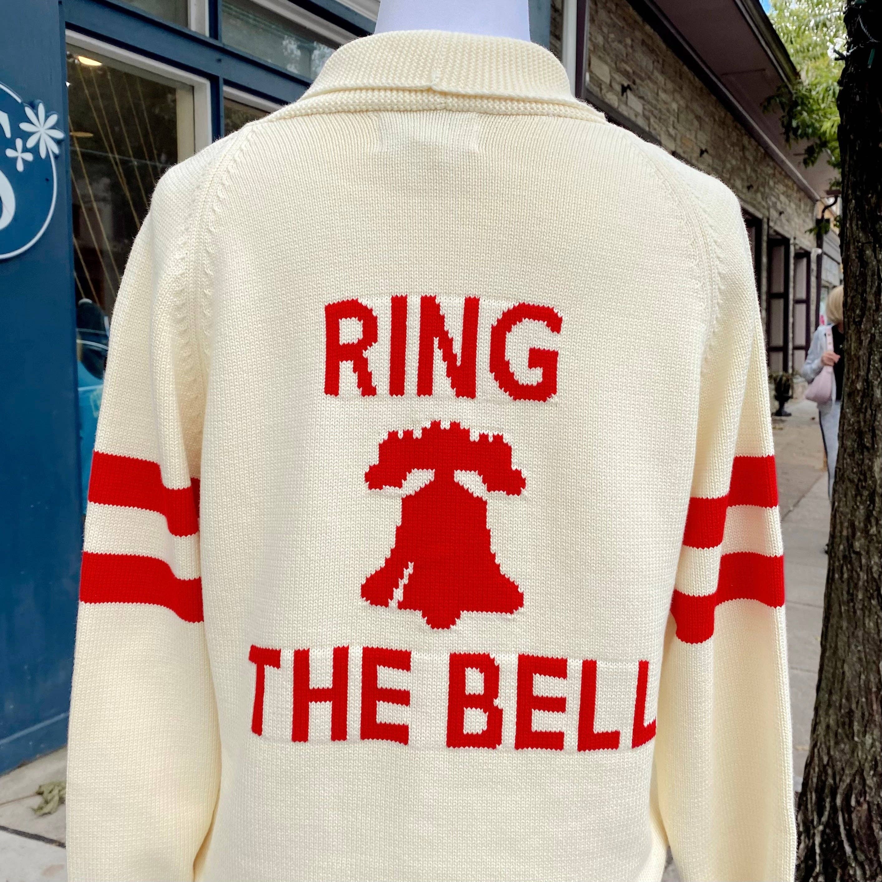 Philadelphia "Ring the Bell" Collared Knit Cardigan