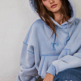 Fleece Pocket Bubble Hoodie