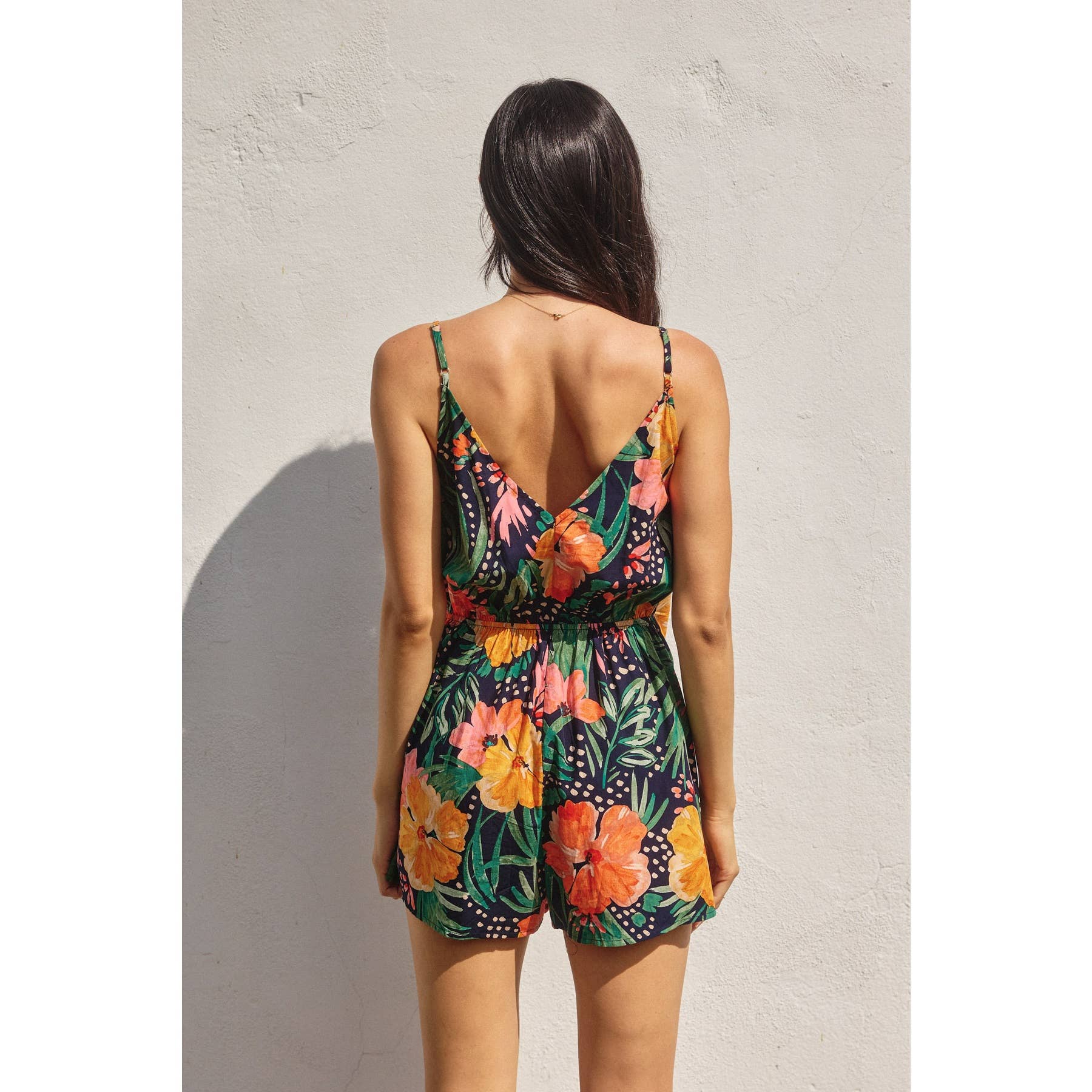 Hibiscus Wrap Romper