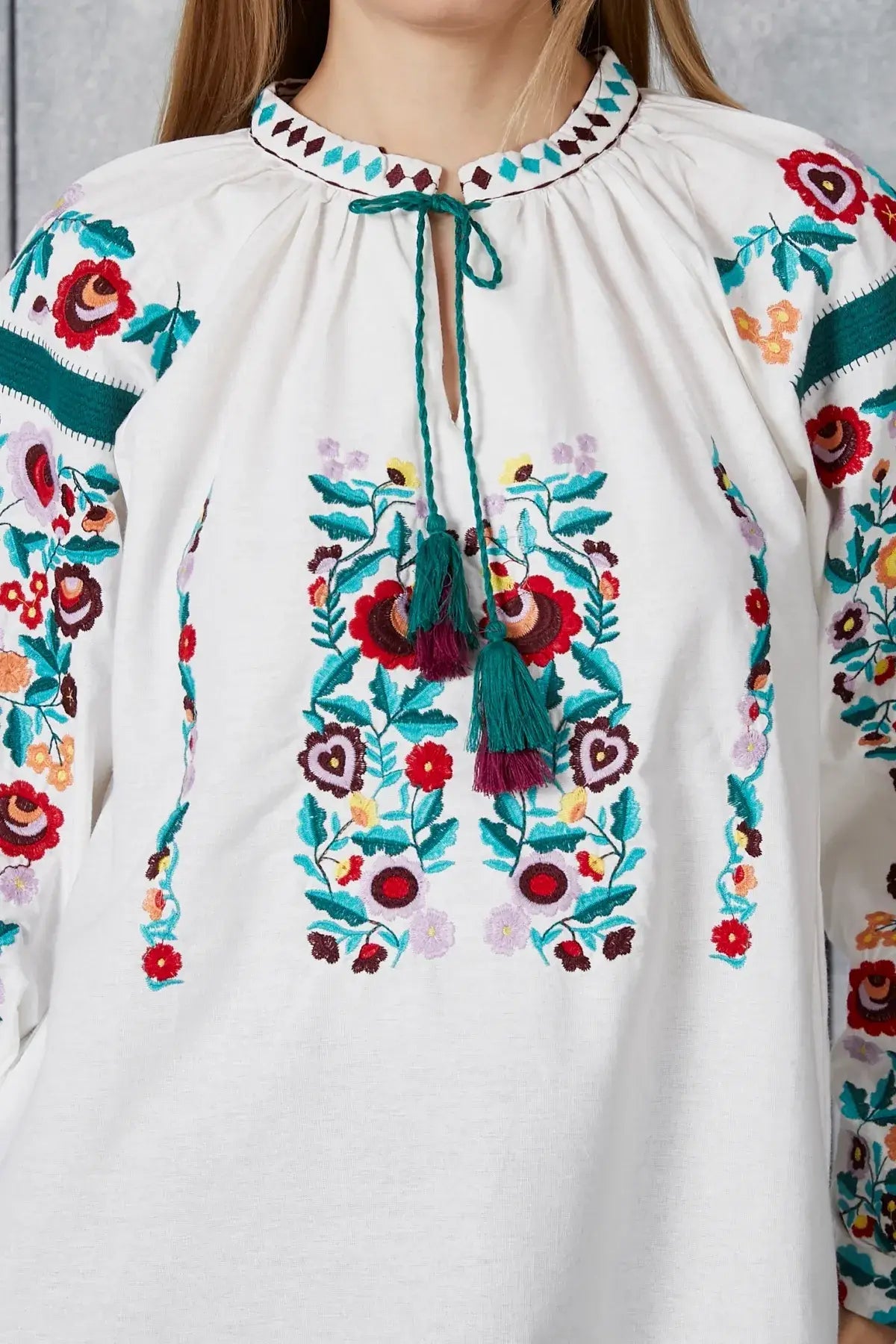 Floral Embroidered Blouse