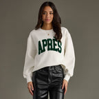 White "Apres" Sweatshirt