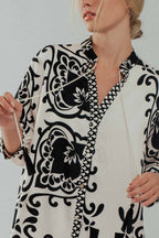 Floral Tassel Tie Tiered Dress