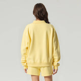 Unisex Fall Cozy Fleece Mock Neck Sweatshirt