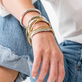 Katherine Rounded Bangles Brass Wholesale