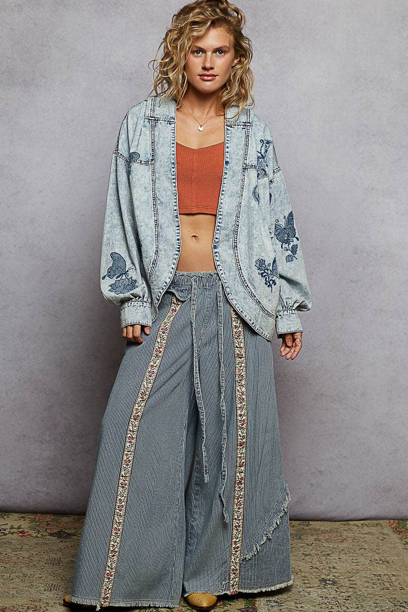 Vintage Embroidered Denim Jacket