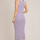 Sleeveless Round Neck Ribbed Sweater Dress