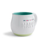 Happy Sculpted Mug