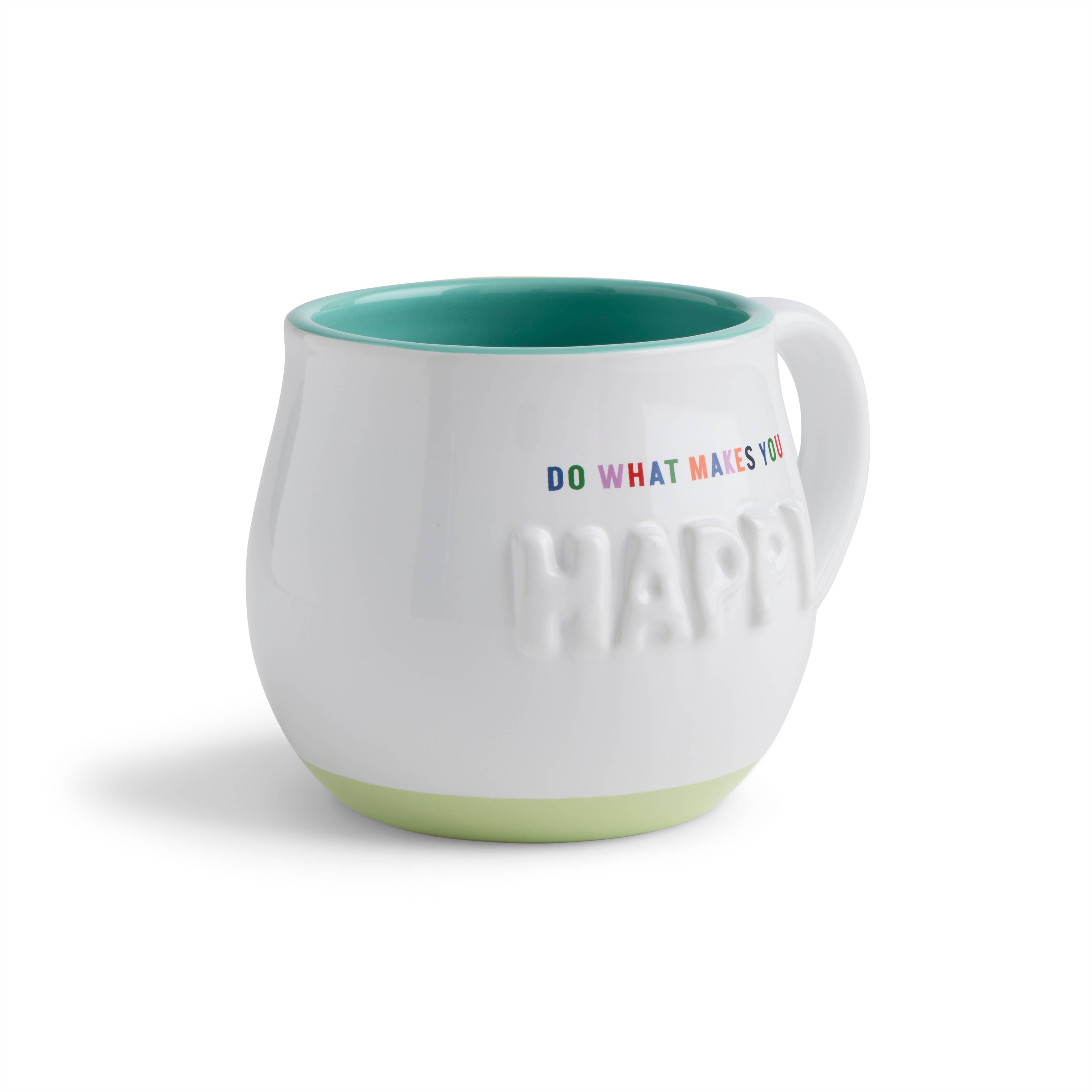 Happy Sculpted Mug